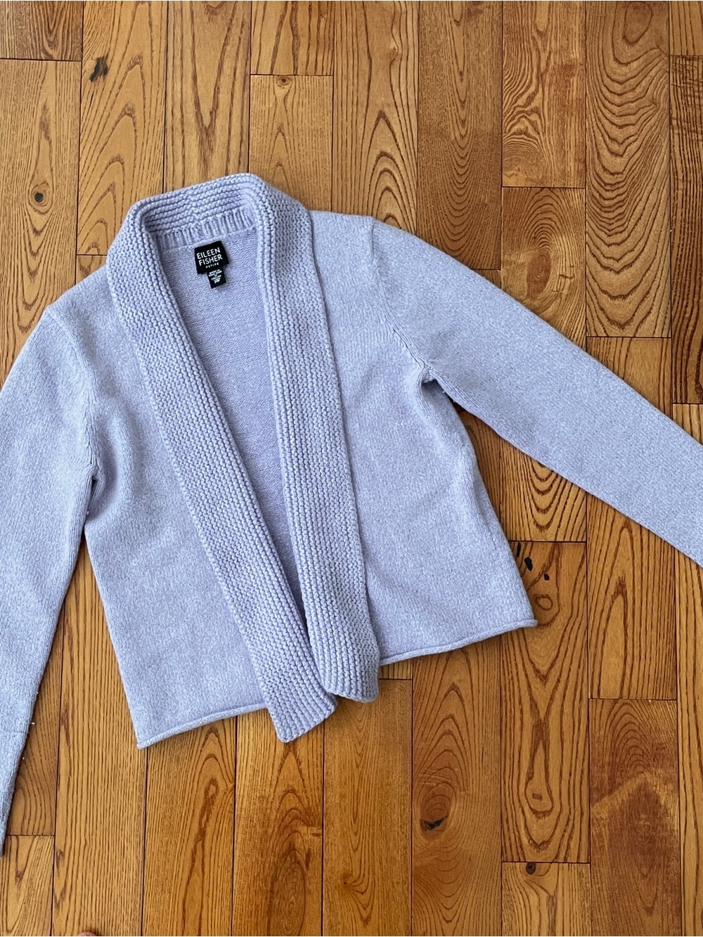 Eileen Fisher Angora Rabbit Hair Blend Open-Front Knit Cardigan